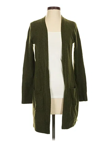 Pre-owned Talbots Cardigan Sweater In Green