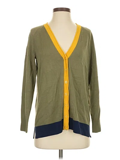 Pre-owned Talbots Cardigan Sweater In Green