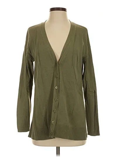 Pre-owned Talbots Cardigan Sweater In Green