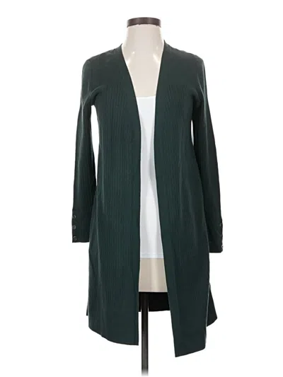 Pre-owned Talbots Cardigan Sweater In Green