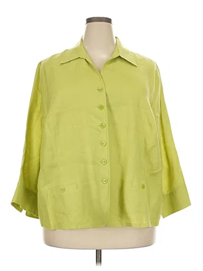 Pre-owned Talbots Cardigan Sweater In Green