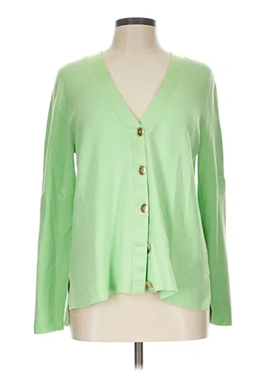 Pre-owned Talbots Cardigan Sweater In Green