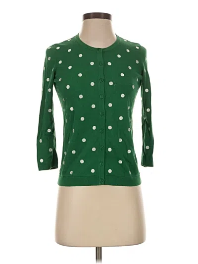 Pre-owned Talbots Cardigan Sweater In Green
