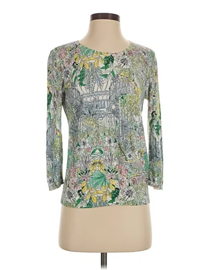 Pre-owned Talbots Cardigan Sweater In Green