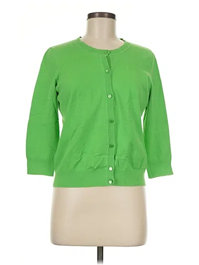 Pre-owned Talbots Cardigan Sweater In Green