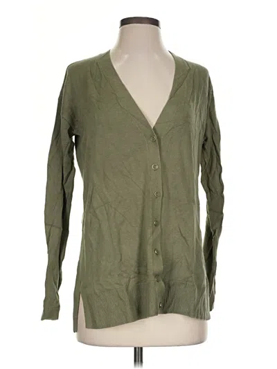 Pre-owned Talbots Cardigan Sweater In Green