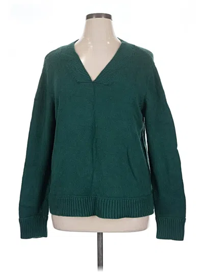 Pre-owned Talbots Cardigan Sweater In Green