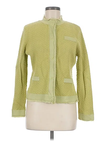 Pre-owned Talbots Cardigan Sweater In Green