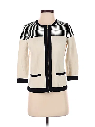 Pre-owned Talbots Cardigan Sweater In Ivory