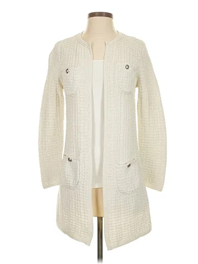 Pre-owned Talbots Cardigan Sweater In Ivory