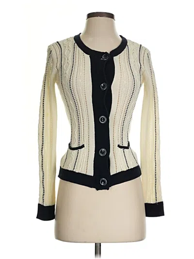 Pre-owned Talbots Cardigan Sweater In Ivory