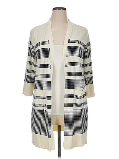 Pre-owned Talbots Cardigan Sweater In Ivory
