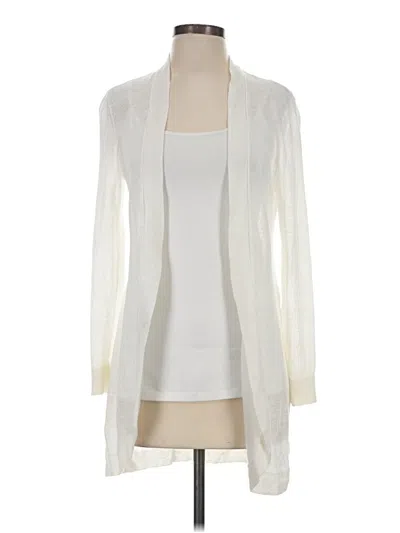 Pre-owned Talbots Cardigan Sweater In Ivory