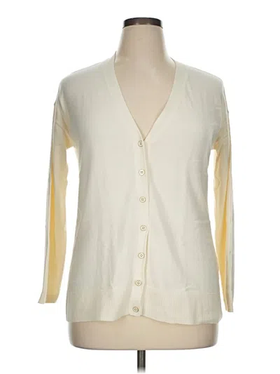 Pre-owned Talbots Cardigan Sweater In Ivory