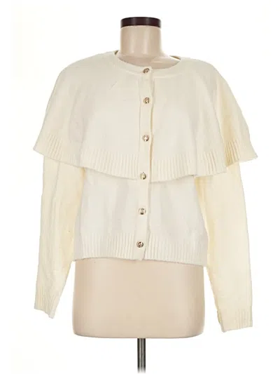 Pre-owned Talbots Cardigan Sweater In Ivory