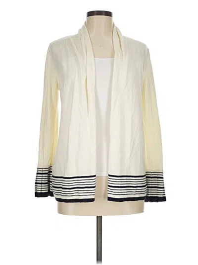 Pre-owned Talbots Cardigan Sweater In Ivory