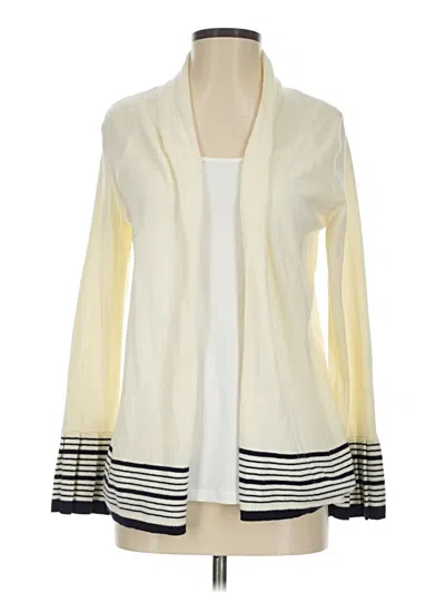 Pre-owned Talbots Cardigan Sweater In Ivory