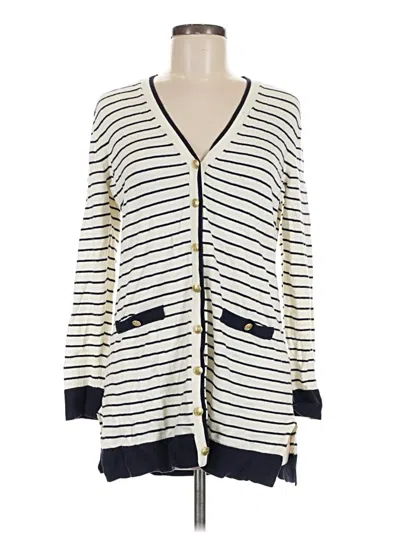Pre-owned Talbots Cardigan Sweater In Ivory