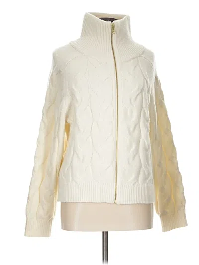 Pre-owned Talbots Cardigan Sweater In Ivory