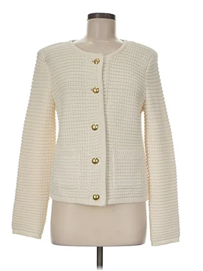 Pre-owned Talbots Cardigan Sweater In Ivory