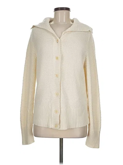 Pre-owned Talbots Cardigan Sweater In Ivory