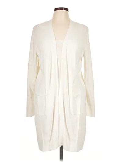 Pre-owned Talbots Cardigan Sweater In Ivory