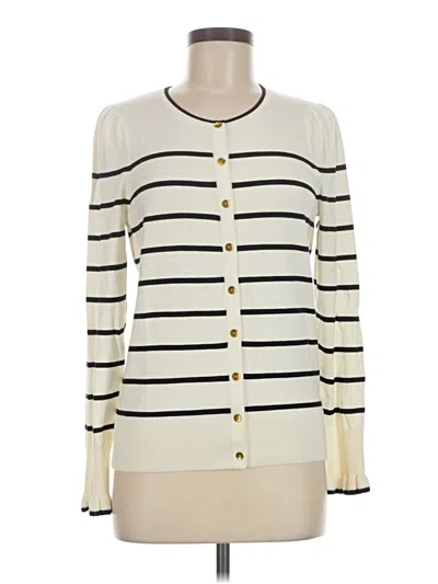 Pre-owned Talbots Cardigan Sweater In Ivory