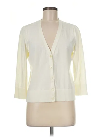 Pre-owned Talbots Cardigan Sweater In Ivory