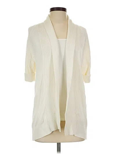 Pre-owned Talbots Cardigan Sweater In Ivory