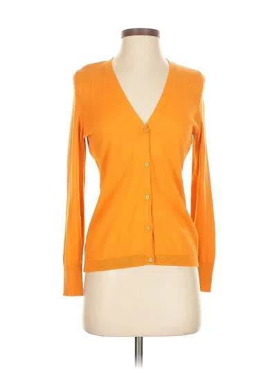 Pre-owned Talbots Cardigan Sweater In Orange