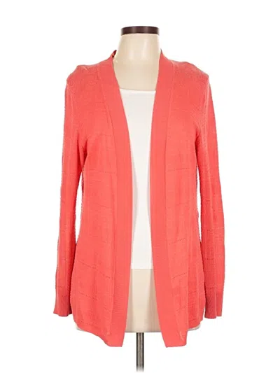 Pre-owned Talbots Cardigan Sweater In Orange