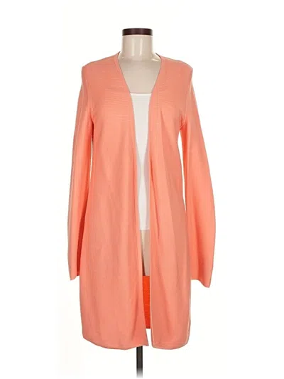 Pre-owned Talbots Cardigan Sweater In Orange