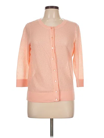 Pre-owned Talbots Cardigan Sweater In Orange