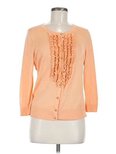Pre-owned Talbots Cardigan Sweater In Orange