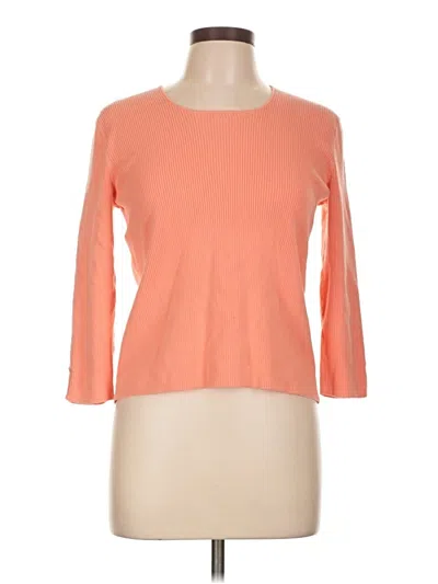 Pre-owned Talbots Cardigan Sweater In Orange