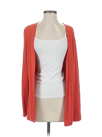Pre-owned Talbots Cardigan Sweater In Orange