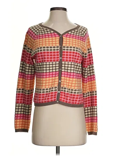 Pre-owned Talbots Cardigan Sweater In Orange