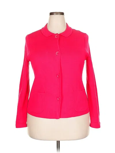 Pre-owned Talbots Cardigan Sweater In Pink