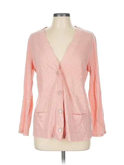 Pre-owned Talbots Cardigan Sweater In Pink