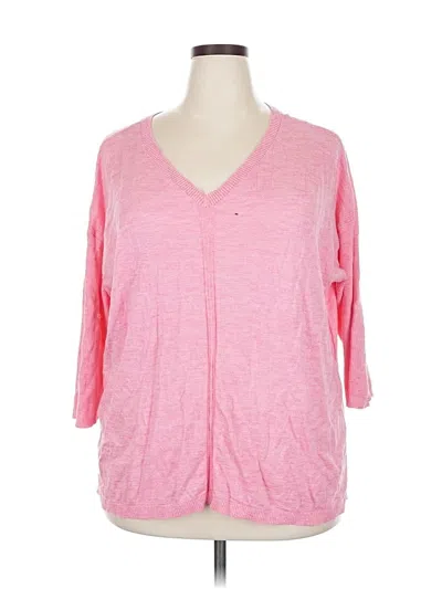 Pre-owned Talbots Cardigan Sweater In Pink
