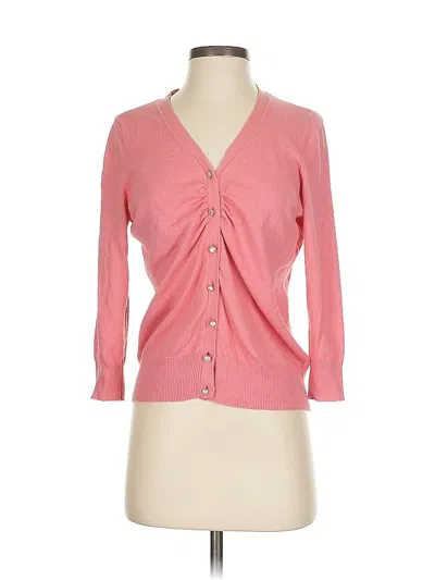 Pre-owned Talbots Cardigan Sweater In Pink
