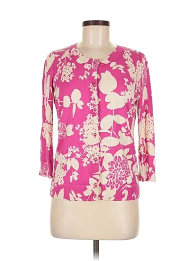 Pre-owned Talbots Cardigan Sweater In Pink