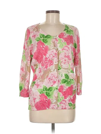 Pre-owned Talbots Cardigan Sweater In Pink