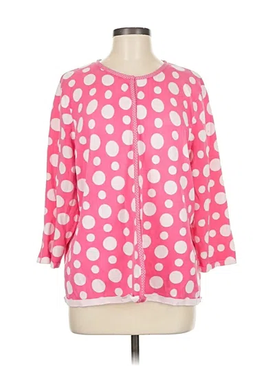 Pre-owned Talbots Cardigan Sweater In Pink