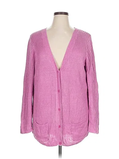 Pre-owned Talbots Cardigan Sweater In Pink
