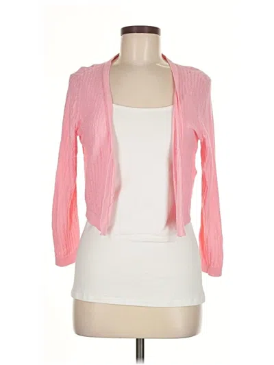Pre-owned Talbots Cardigan Sweater In Pink