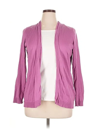 Pre-owned Talbots Cardigan Sweater In Pink