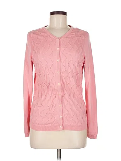 Pre-owned Talbots Cardigan Sweater In Pink