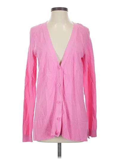 Pre-owned Talbots Cardigan Sweater In Pink