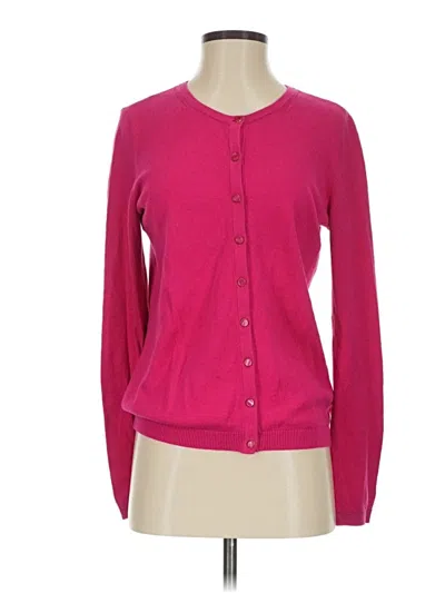 Pre-owned Talbots Cardigan Sweater In Pink
